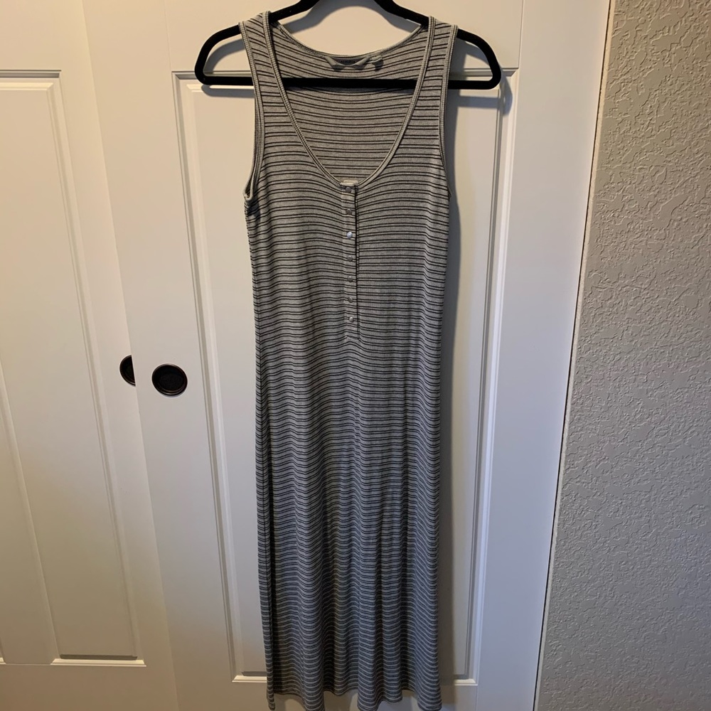Athleta Midi ribbed striped dress